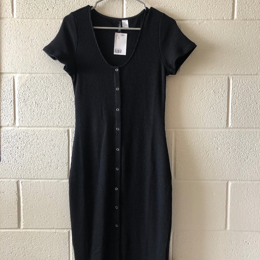 Ribbed Jersey Dress